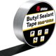 thumbnail image 1 of Cinta de butilo Bghdas 5 cm x 27 m negra impermeable, 1 of 8
