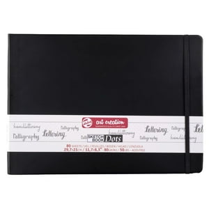 Libreta Art Creation Negra 21X29,7Cm 80Gr 80Hjas.Con Puntos