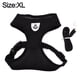 thumbnail image 2 of Correa de cuero para perros y gatos, transpirable, estilo chaleco de tracción (negro), 2 of 6
