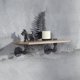 thumbnail image 3 of Estante Acme Brantley de madera de roble con marco de tubo de metal, 3 of 5