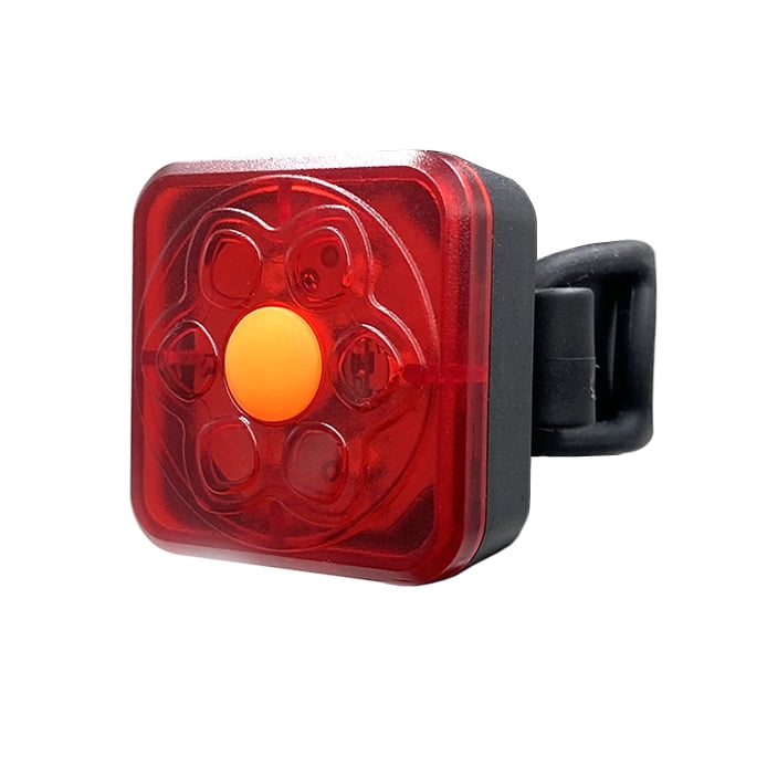 Frc - Luz Led Para Bicicleta Cuadrada Recargable Rojo