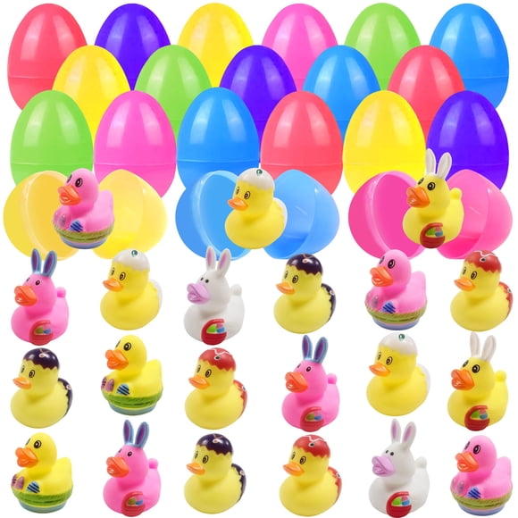 Huevos de Pascua prerellenos con patitos de goma Holydeck x20