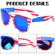 thumbnail image 4 of Gafas de Sol Donse 3 Pares con Bandera Americana y Protección UV, 4 of 7