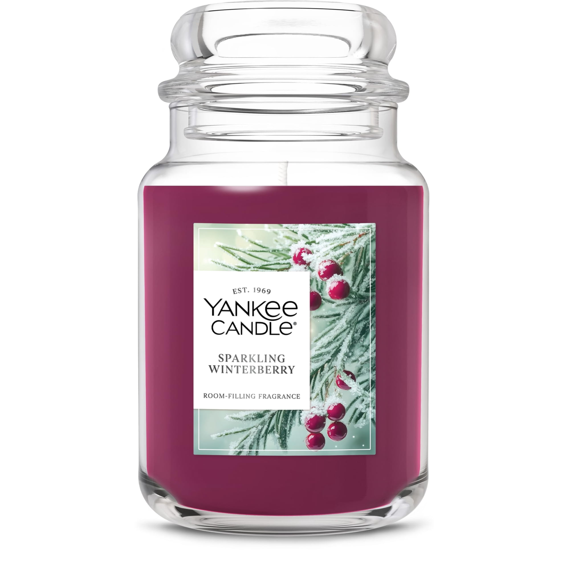 Vela Perfumada Yankee Candle Sparkling Winterberry 650 Ml
