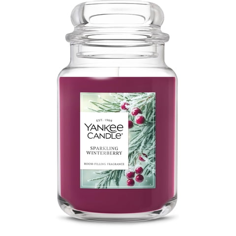 Vela Perfumada Yankee Candle Sparkling Winterberry 650 Ml