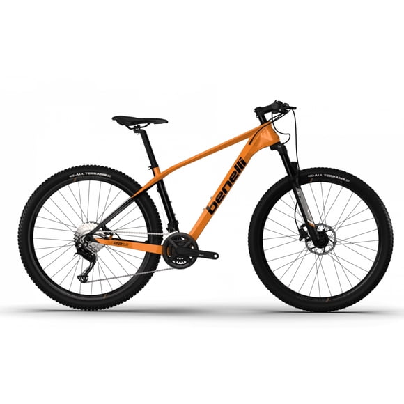 Bicicleta Mtb De Carbon Naranja Con Negro L