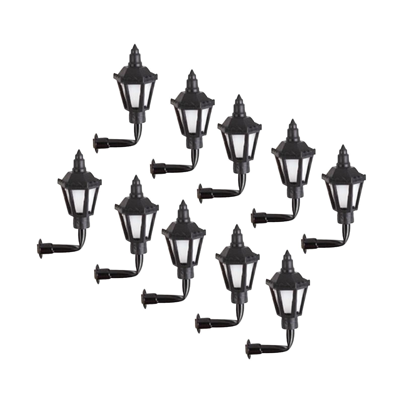 Bothyi - 10 Uds. Apliques De Pared Led Para Casa De Muñecas Para Decoración De Casa De Muñecas 1/87 Luces De Calle Luz Fría