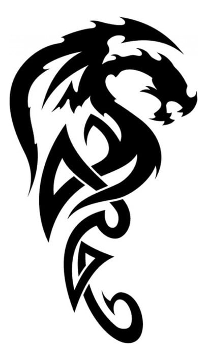 Rienda Libre Graphics - Decomural Dragon Monster Fantasy Ws-15896