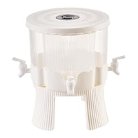 Magideal - Hervidor De Agua Fría De 6L, Dispensador De Bebidas, Jarra De Té Y , Extraíble, 4 Rejillas Giratorias, Material Pp Versátil De 360 Degree Con Tapa Para Con Soporte