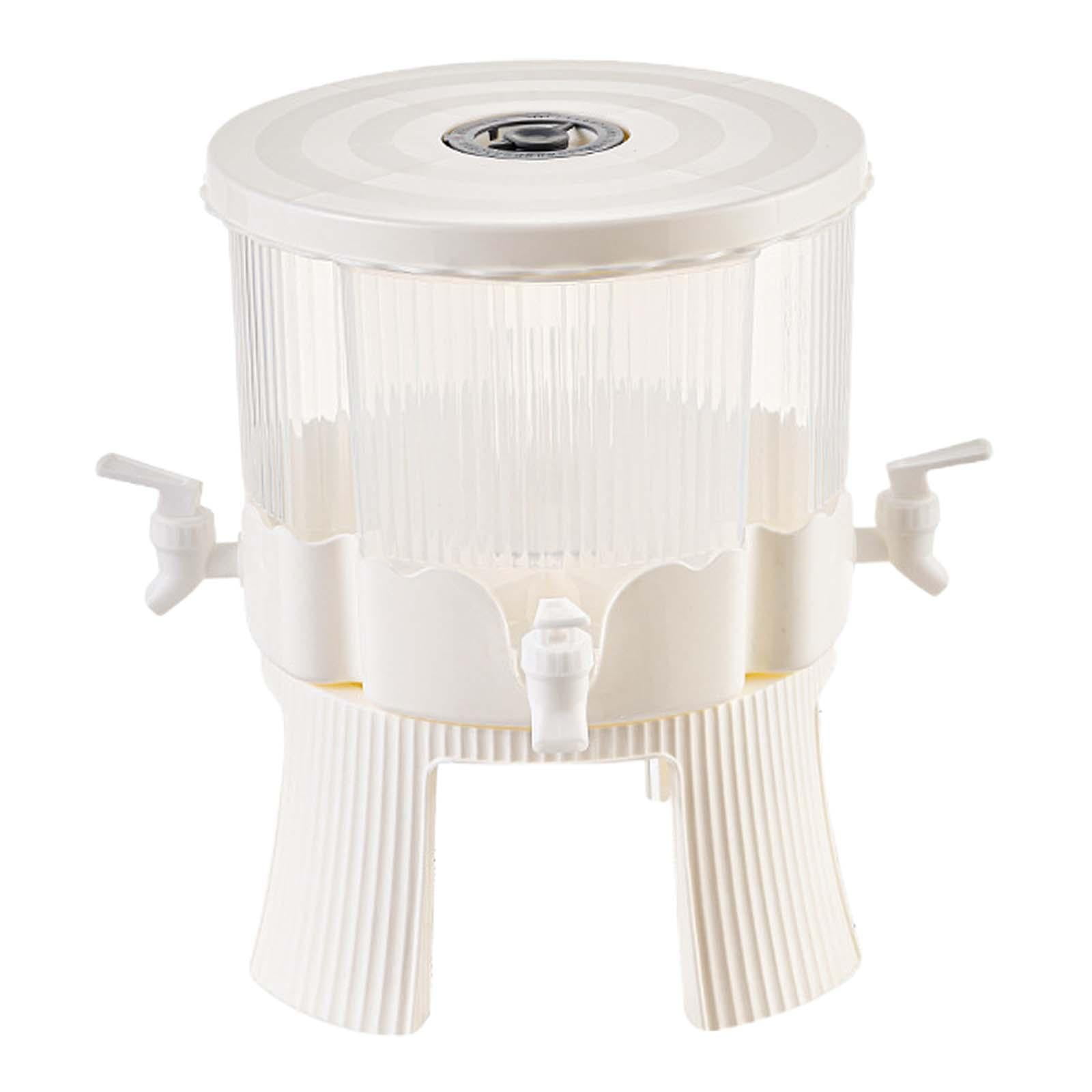 Magideal - Hervidor De Agua Fría De 6l, Dispensador De Bebidas, Jarra De Té Y , Extraíble, 4 Rejillas Giratorias, Material Pp Versátil De 360 Degree Con Tapa Para Con Soporte