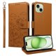 thumbnail image 5 of Funda Cartera para iPhone 15 Perro Cachorro Grabado con Tarjetas Soporte Correa Marrón, 5 of 6