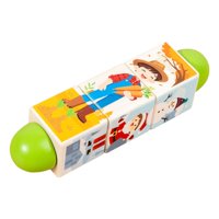 Bothyi - Juguete Educativo De Aprendizaje Con Bloques Giratorios Para Niños De 1 A 3 Años De Edad.