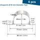 thumbnail image 2 of Abrazaderas para conduit FamlTol de 2 pulgadas, de acero inoxidable, de dos orificios, 6 piezas, 2 of 7