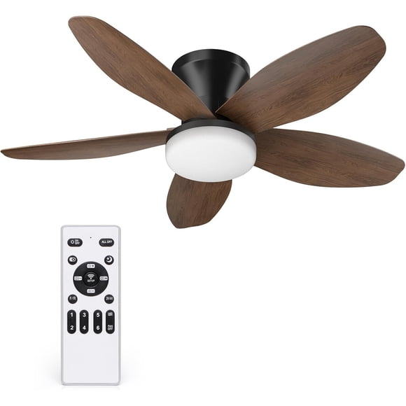 Ventilador De Techo Cf01dw35 35 In Motor Dc 5 Aspas Led