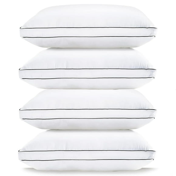 Pillows LANE LINEN Standard, 20 x 26 cm, para dormir, juego de 4 unidades