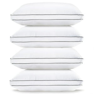 Pillows Lane Linen Standard, 20 X 26 Cm, Para Dormir, Juego De 4 Unidades