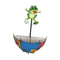 Ioensy - Maceta Decorativa Para Flores Con Barandilla, Maceta Decorativa Para Montaje En Pared, Para Patio, Campo, Hogar, Rana Verde