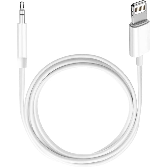 Cable AUX certificado MFi de Apple para iPhone, Lightning a 3,5 mm, 18 pulgadas
