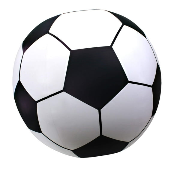 Balón de fútbol inflable GoFloats Giant negro y blanco de 76 cm