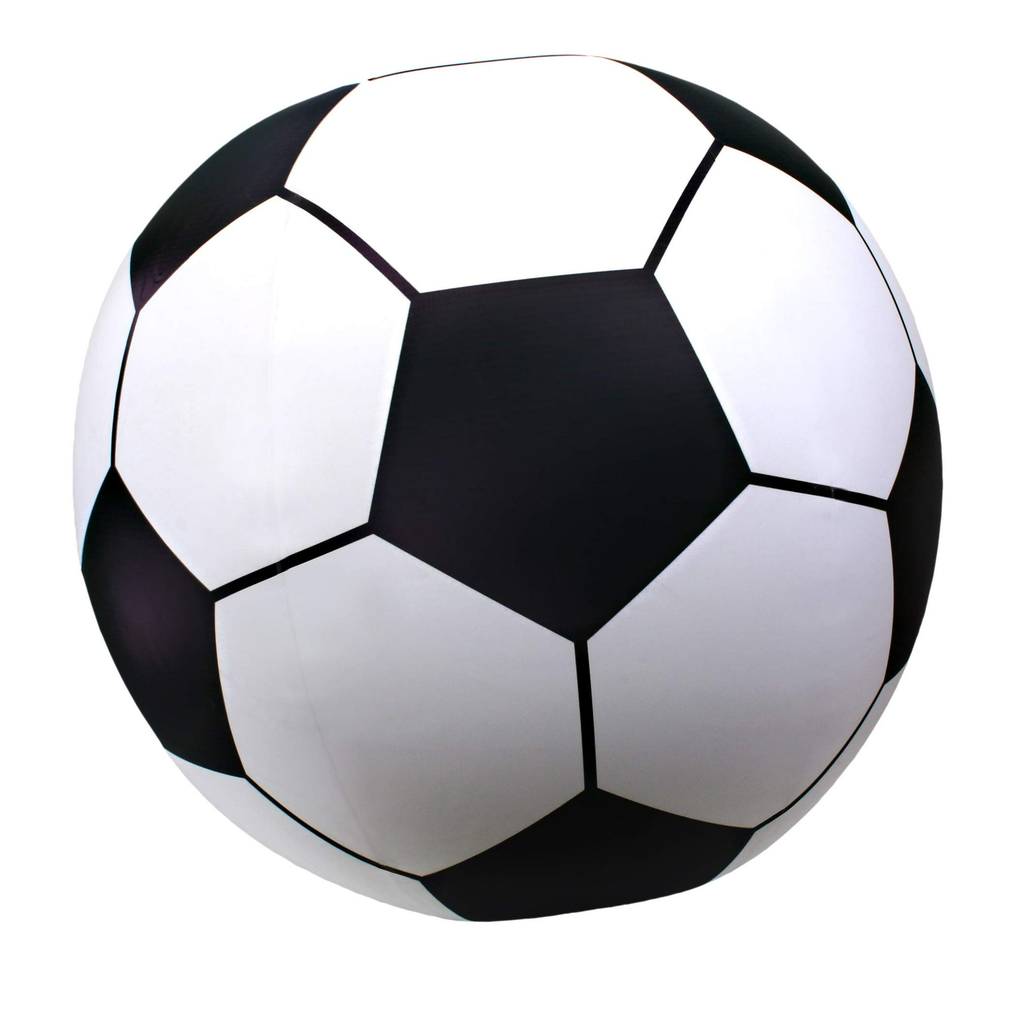 Balón De Fútbol Inflable Gofloats Giant Negro Y Blanco De 76 Cm