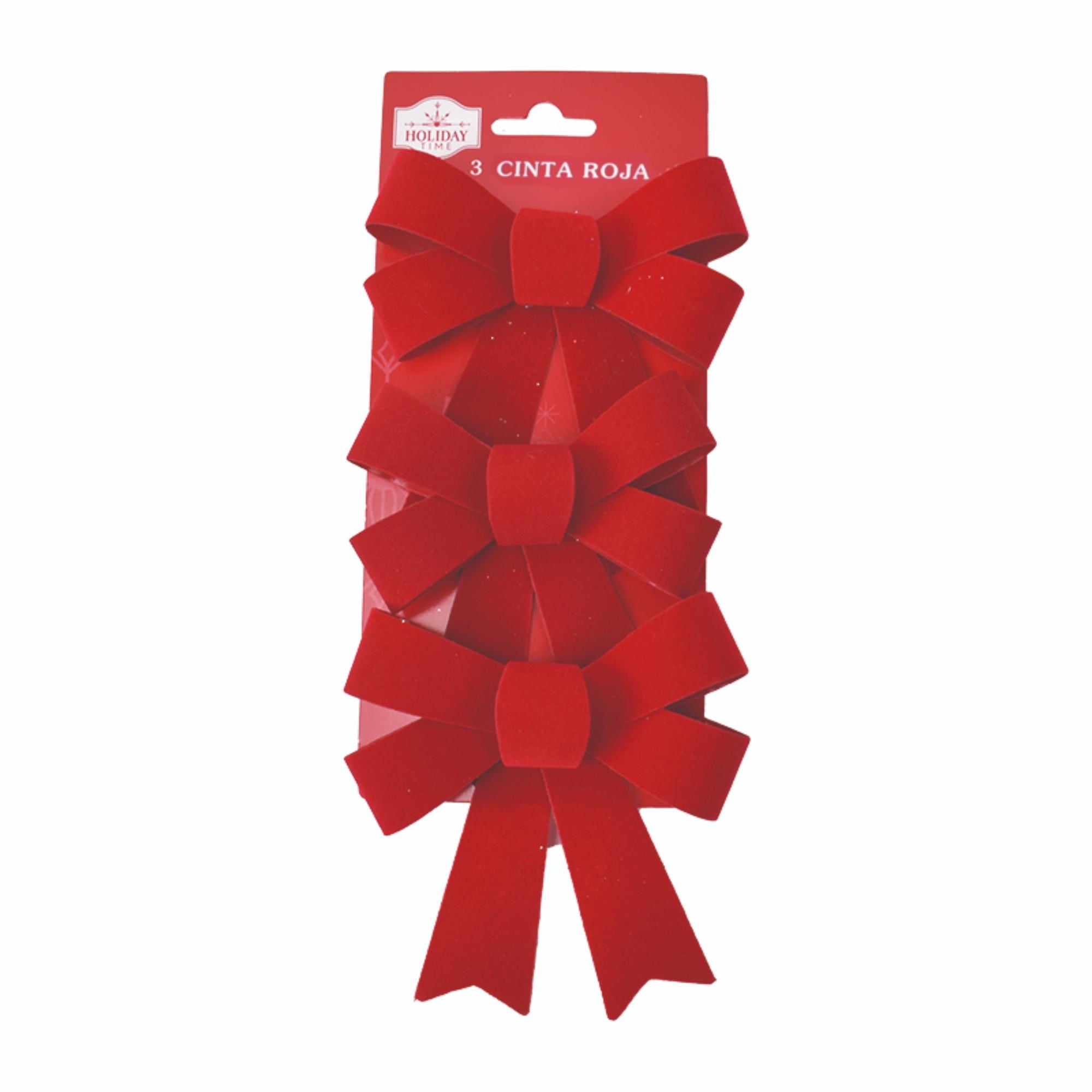 3 Cintas Roja Holiday Time