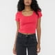 thumbnail image 3 of Polera Mujer Botones Rojo Corona, 3 of 5