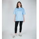 thumbnail image 3 of Polera Oversize Minimalista Celeste Washed, 3 of 3