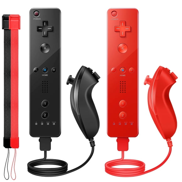 Control Wii 2 paquetes PGYFDAL inalámbrico con funda de silicona