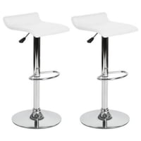 Artihogar - Pack Sillas Bar Enzo Taburete Regulable Blancas