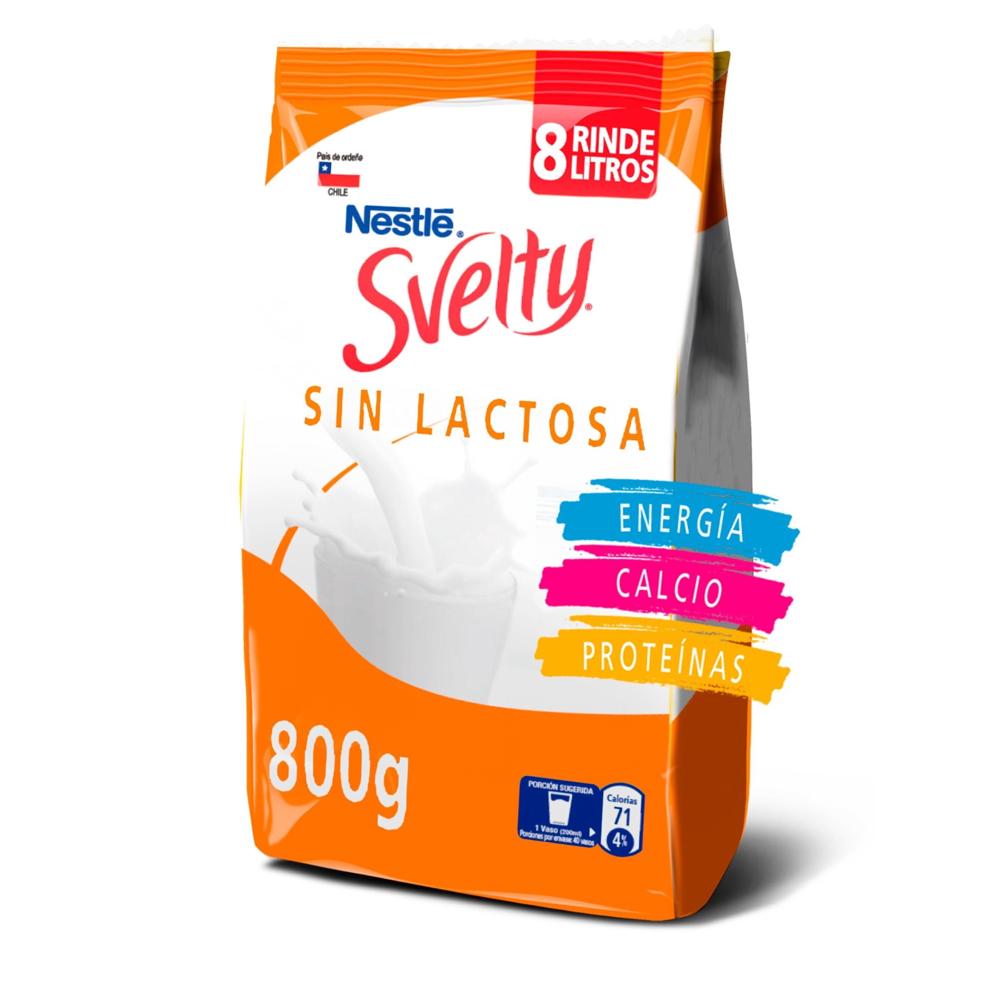 Leche En Polvo Move+ Descremada Sin Lactosa Bolsa 800 g Nestle