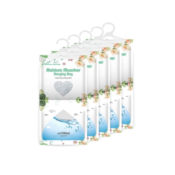 Deshumidificador colgante CANAGER, absorbente de humedad, 500 ml, 5 paquetes