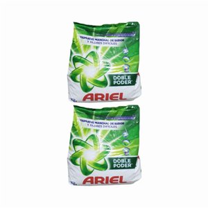 Pack 2 Detergente Ariel En Polvo Doble Poder 700G Cu, Rinde Más