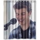 thumbnail image 1 of Cortina de ducha de dibujos animados de Shawn Mendes, juego de cortina de baño con ganchos, tamaño 60 x 72 pulgadas, 1 of 3