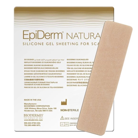Gel de silicona Scar Sheets Biodermis Epiderm para cicatrices
