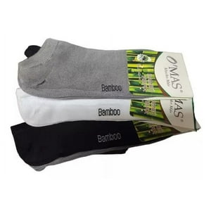 O´Mas - Calcetín Tobillera Para Hombre De Bambú - Docena