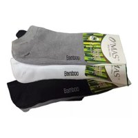 O´Mas - Calcetín Tobillera Para Hombre De Bambú - Docena
