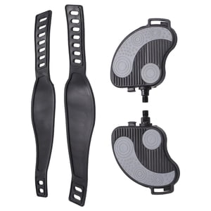 Ioensy - Pedal De Bicicleta Estática Antideslizante, Entrenador Elíptico, Pedales Para Deportes De Interior A