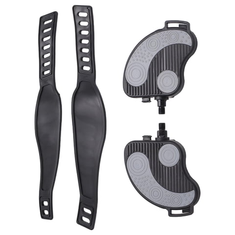 Ioensy - Pedal De Bicicleta Estática Antideslizante, Entrenador Elíptico, Pedales Para Deportes De Interior A