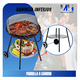 thumbnail image 4 of Parrilla A Carbon Circular 4 Niveles Con Ruedas Negro, 4 of 5