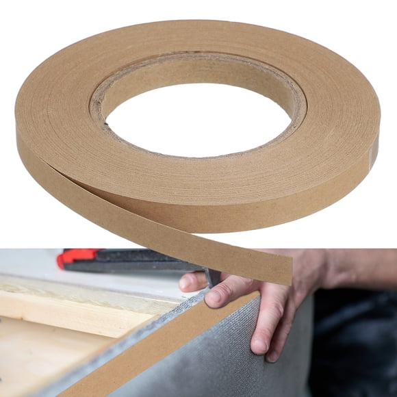Uxcell Tira de Tapicería, Rollo de 1/2 pulgada por 40 yardas para Reparaciones de Bordes de Sofá, Muebles, Sillas y Sofás, Marrón