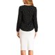 thumbnail image 3 of INSPIRE CHIC Blusa de Manga Larga con Cuello con Volantes para el Día de San Valentín de Regreso a Clases para Mujer L Negro-Corazón, 3 of 8