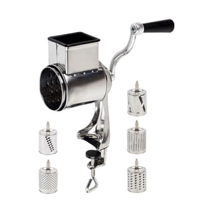 Bothyi - Rebanador Redondo Mandolina Accesorios De Cocina Rallador Rebanador Queso Rallador Color Acero Inoxidable