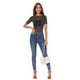 thumbnail image 2 of Camiseta  Malla con Brillo, negro, 2 of 4