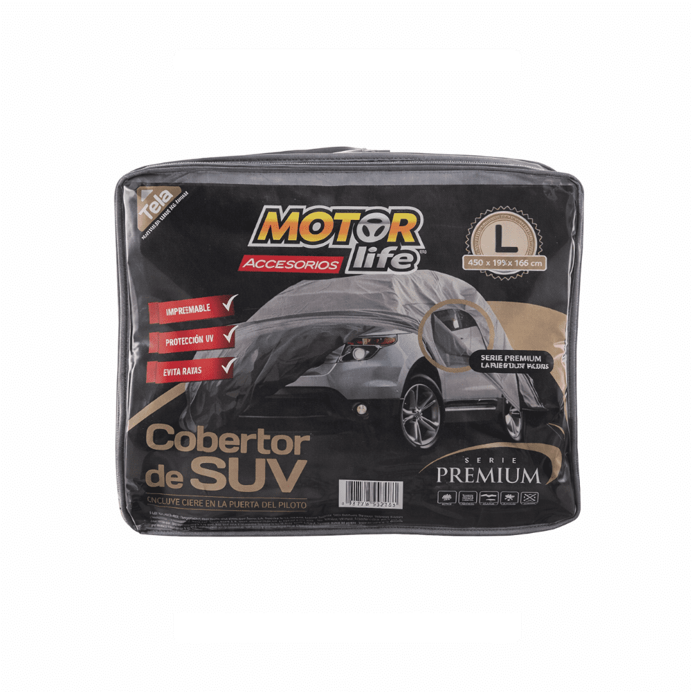 Cubre Auto Suv Motorlife Talla L 100% Impermeable
