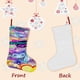 thumbnail image 3 of Cosmonious High Tema: Calcetines de Navidad, fino lino blanco para colgar en escaleras y chimenea, decoración navideña para el hogar, regalo de Navidad.54cm×38cm, 3 of 5