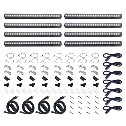 Luz Led De Cultivo Barrina De 1 Pie, 40 W, 5000 K, Espectro Completo, X8