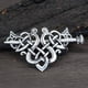 thumbnail image 1 of 1pc Celtic Viking Crown Hairpin - Stunning Silver Irish Hair Accessory for Women - Perfect for Braids and Decorative Jewelry, 1 of 5