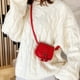 thumbnail image 5 of Bolso bandolera de piel para niñas con borlas Monedero para niñas, 5 of 5