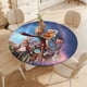 thumbnail image 4 of Mantel Redondo Ajustado Desmarcar Gigantes de La Mancha 120 cm, 4 of 6