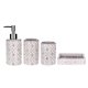 thumbnail image 1 of Juego de accesorios de baño Wodlo Groovy Ceramic de 4 piezas, 1 of 9